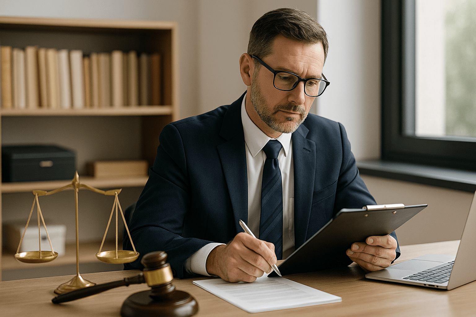A Social Security Disability lawyer advising a client during a benefits consultation