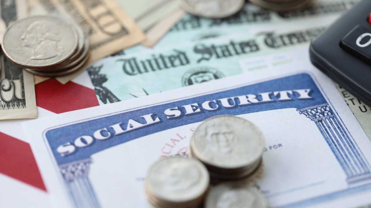 How do I know if I get SSI or SSDI benefits - Social Security card with government documents and coins