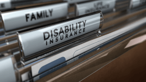 Disability insurance filing folders highlighting what is the downside of social security disability benefits