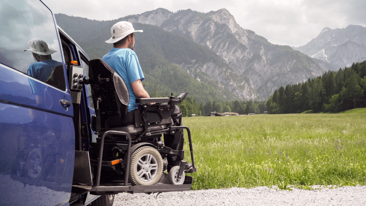 Person in power wheelchair using vehicle lift wondering how long can you stay on SSDI