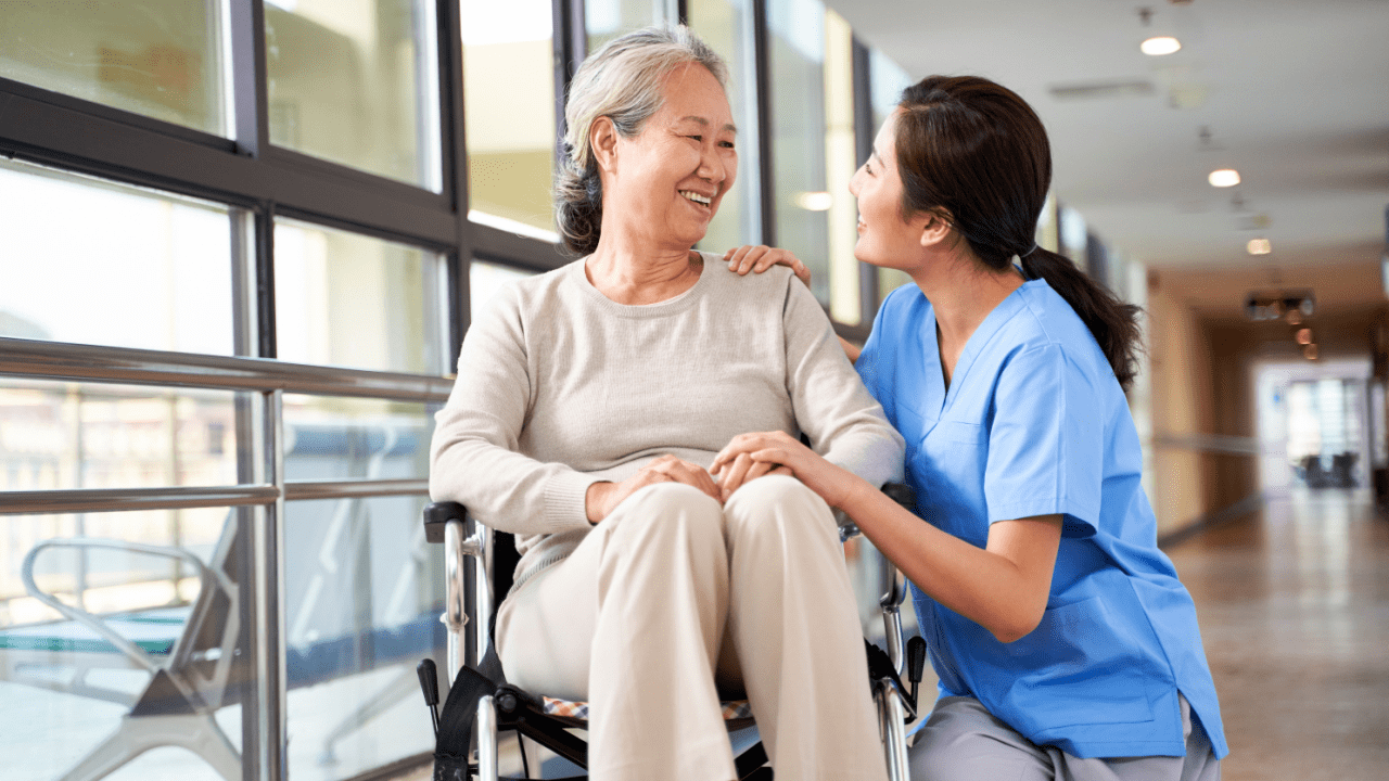 Healthcare worker assisting patient in wheelchair showing how can I speed up my SSDI claim with medical documentation