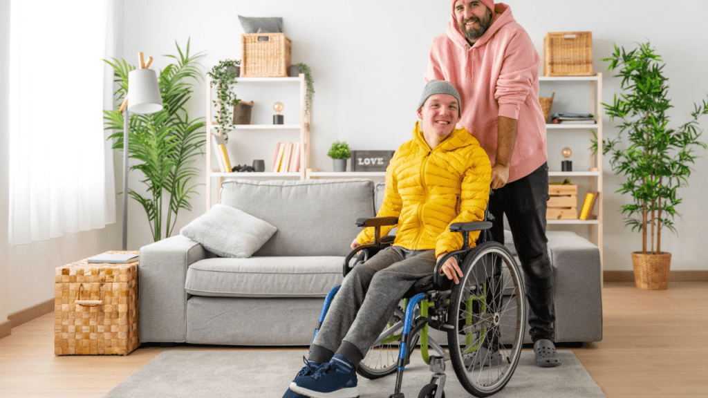 Person with disability in wheelchair with caregiver waiting to learn how long does step 5 take for SSDI