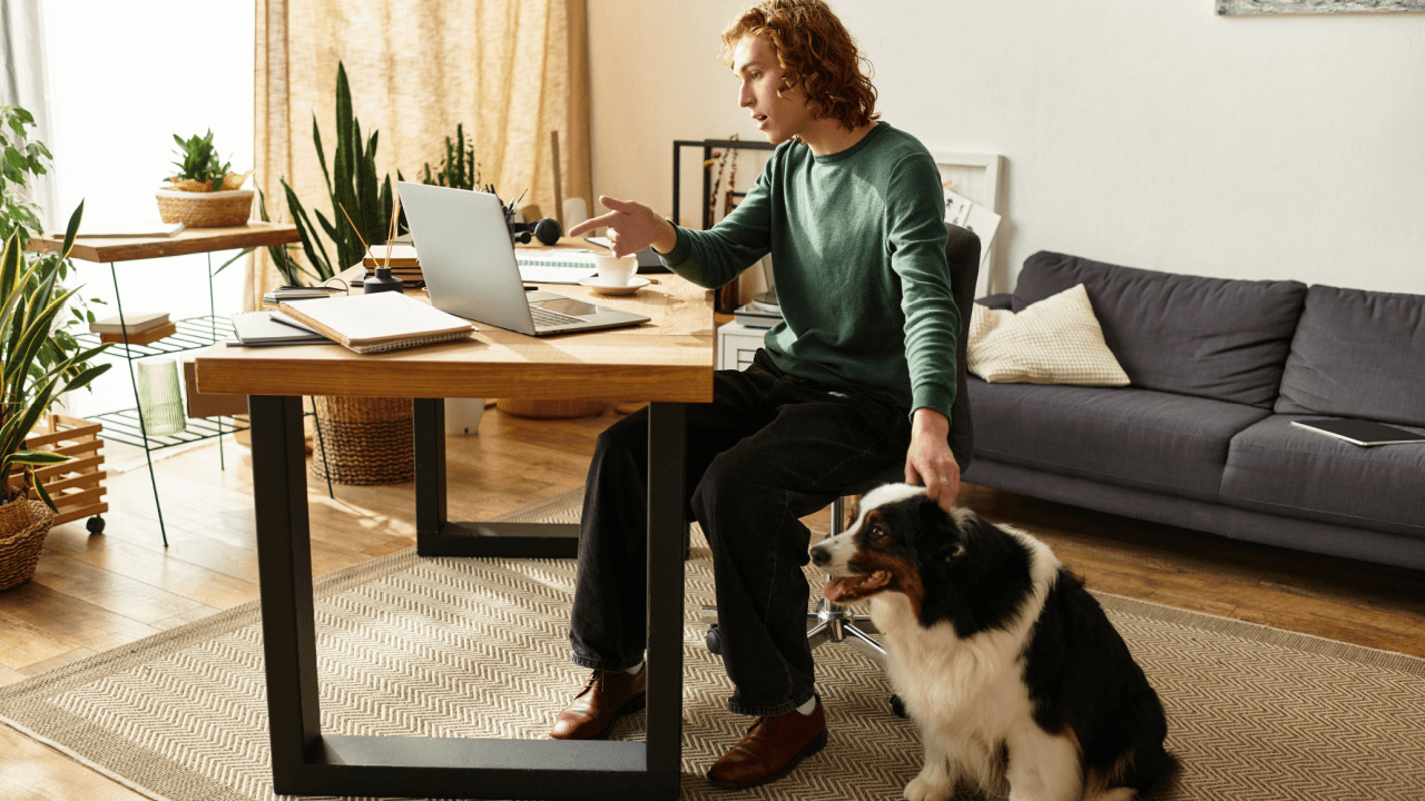 Person working from home researching how many months does it take to get approved for SSDI