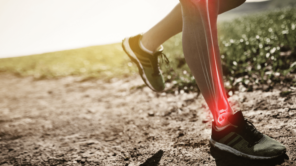 Runner with highlighted leg pain showing what is the most overlooked disability chronic conditions