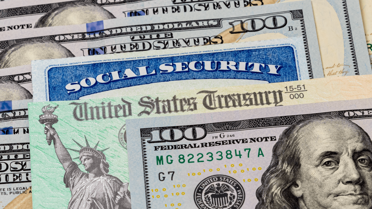 Social Security card with Treasury checks and currency illustrating why SSDI approval is harder than SSI