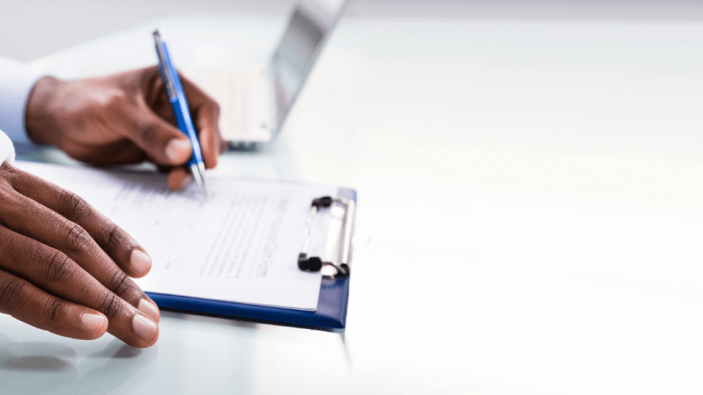 SSDI appeals and hearing trends represented by applicant completing disability appeal forms