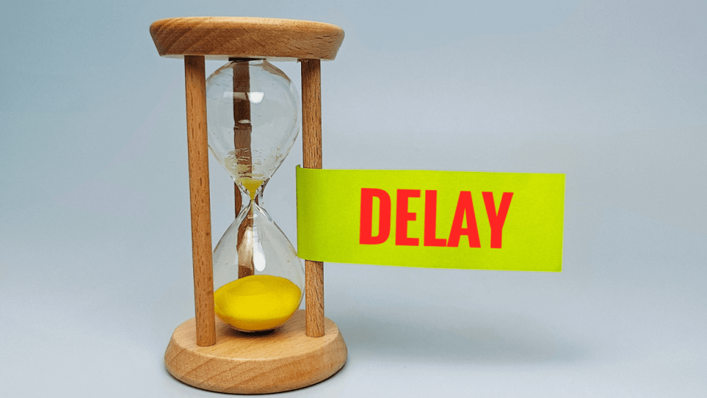 SSDI processing delays explained with hourglass representing waiting time for Social Security disability claim decisions