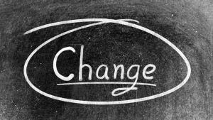Upcoming SSDI changes to watch illustrated by change word circled in chalk on blackboard